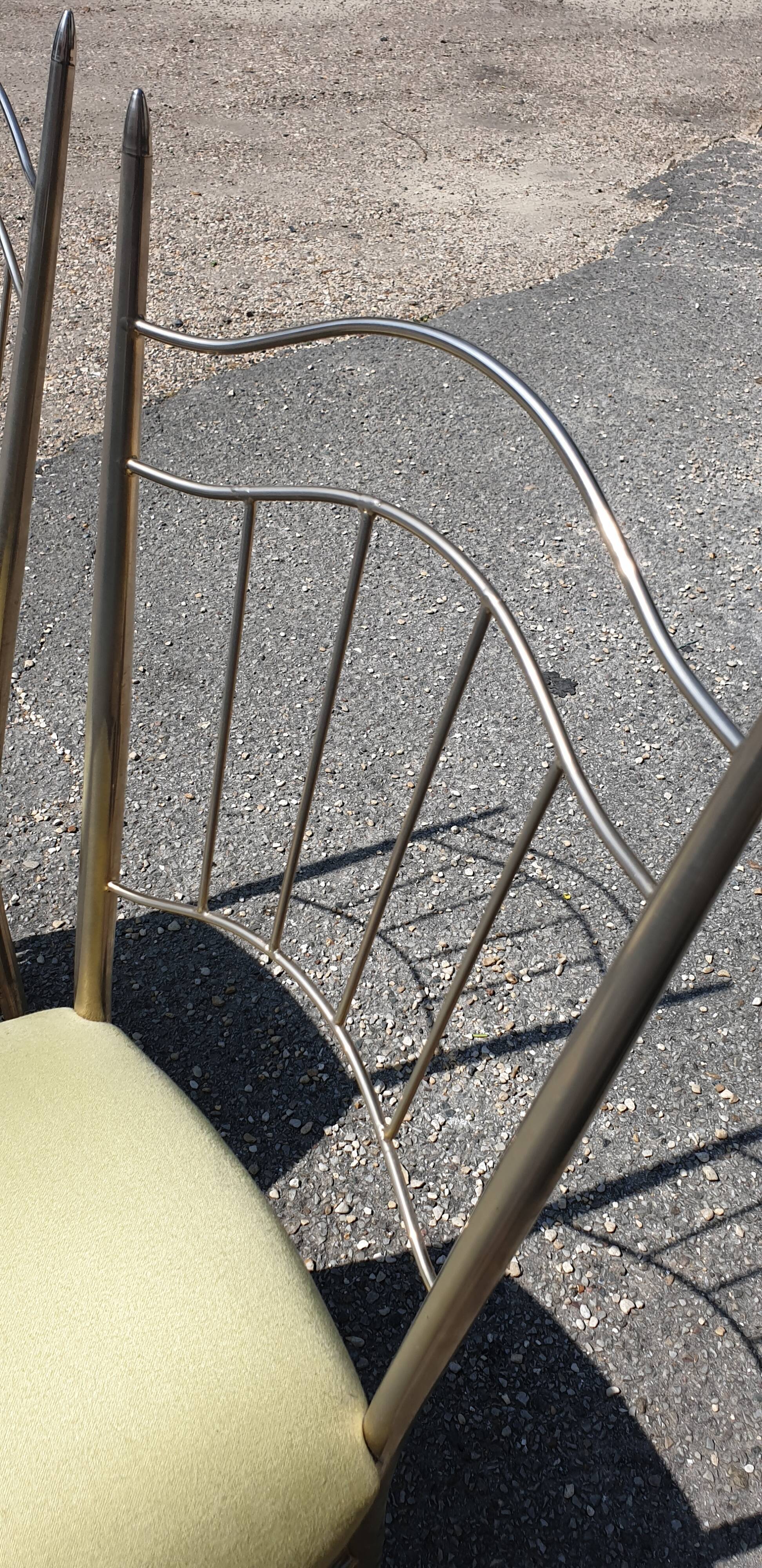 Paire de chaises  metal  vintage