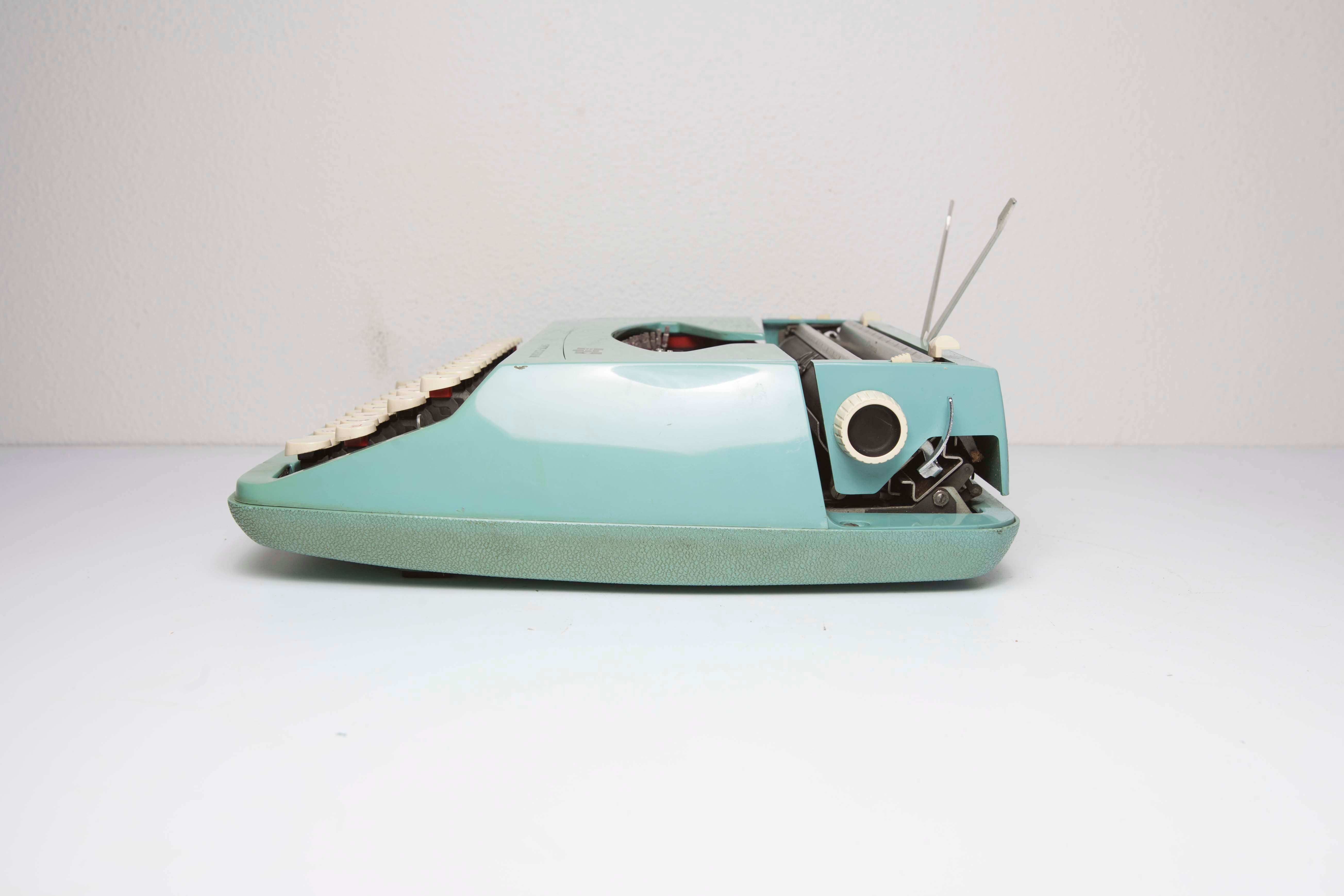Green Smith Corona typewriter
