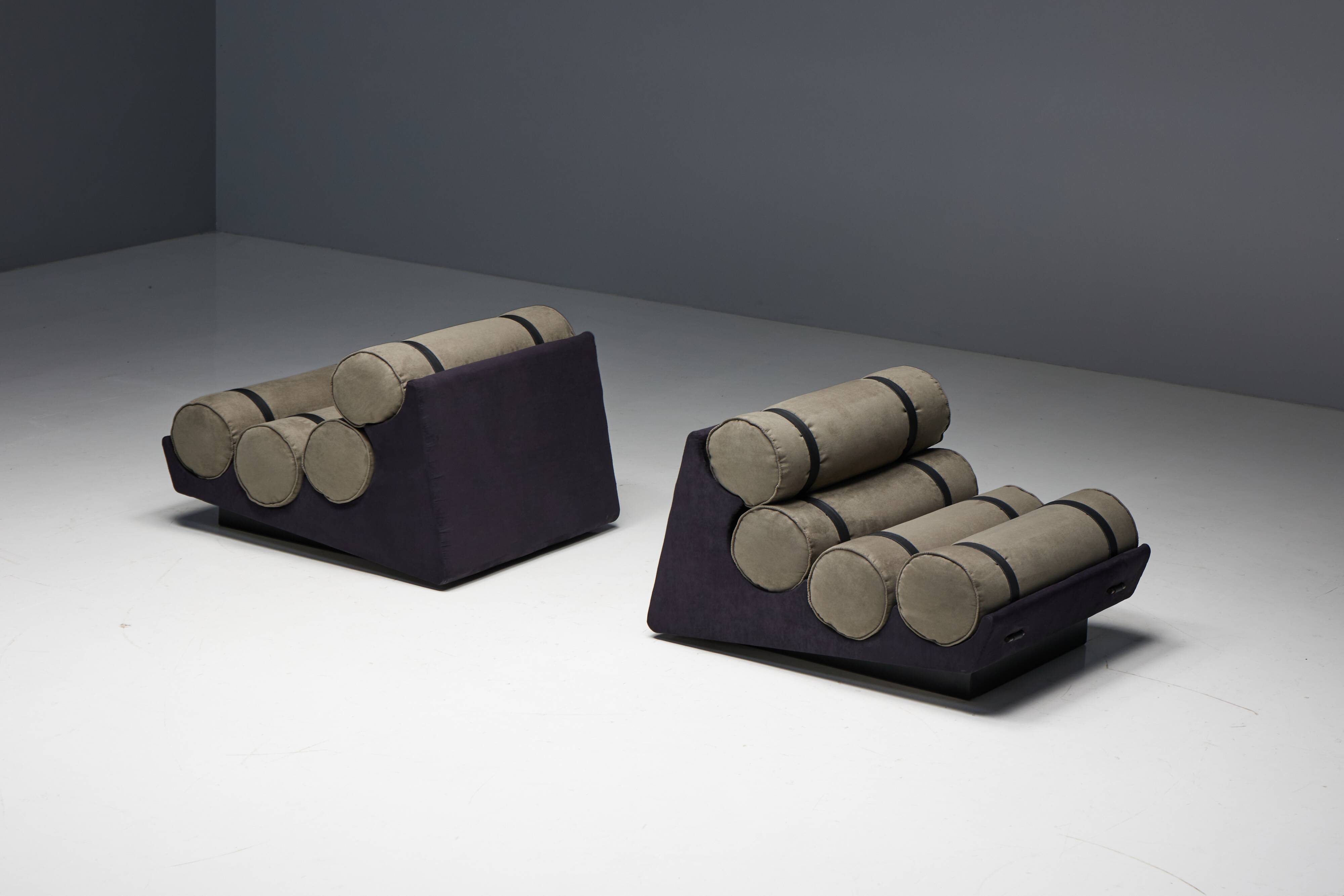 Mid-Century Cylindrical Lounge Chair, Brazil, 1970s