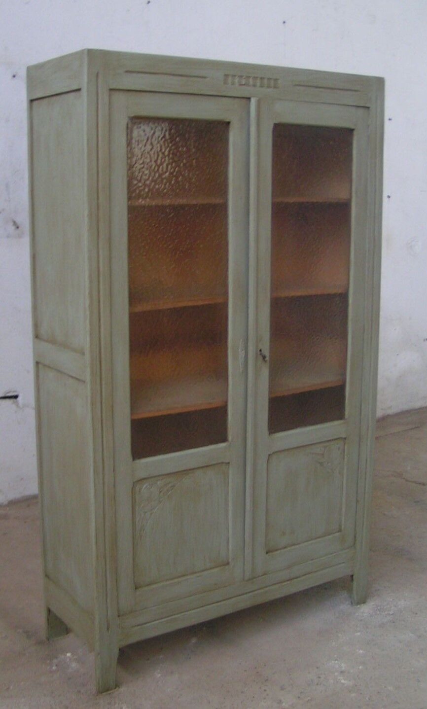 Glazed bookcase cabinet