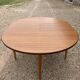 Table ronde scandinave avec rallonge