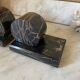 Pair of Portoro marble bookends