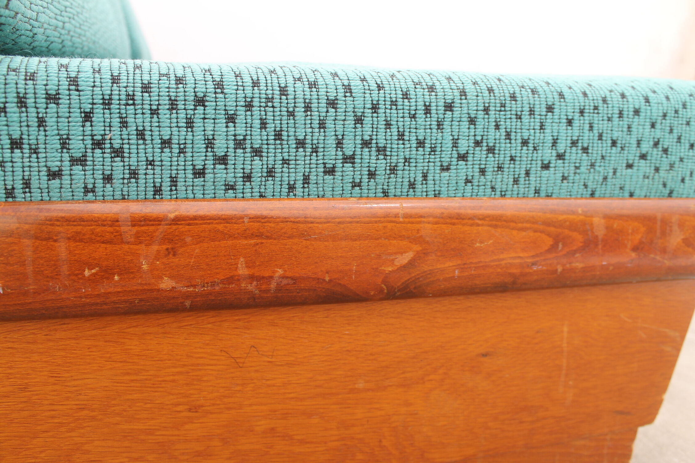 Mid century sofabed in walnut by jindrich halabala for up zavody, 1950´s
