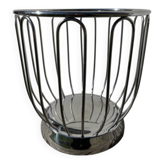 Coupe à fruits Alessi en inox / corbeille argenté