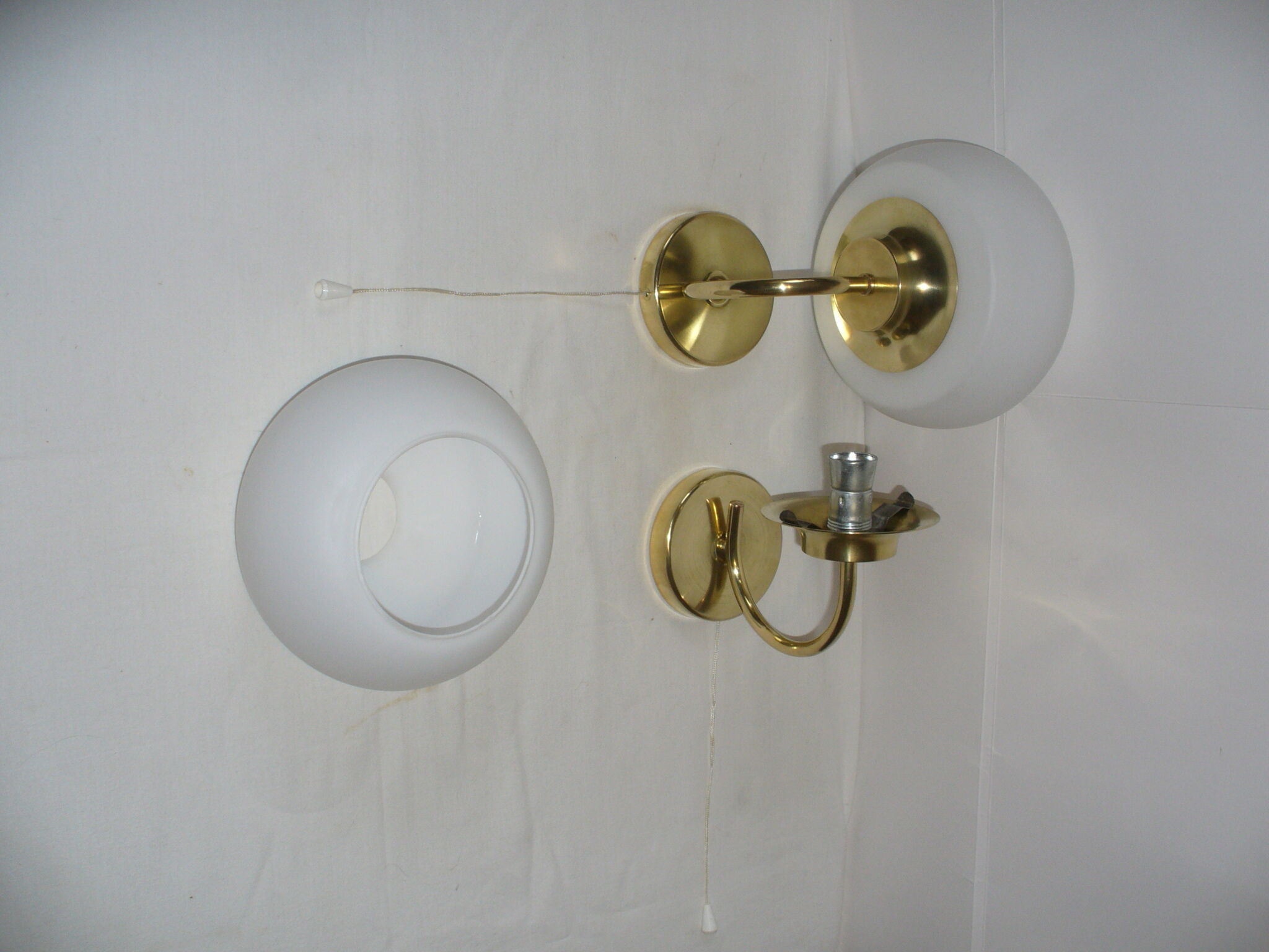 Pair of pull-out wall lamps from the 70s