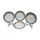 4 Sarreguemines and Digoin Scossais dessert plates