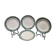 4 Sarreguemines and Digoin Scossais dessert plates
