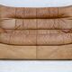 Sofa by Michel Ducaroy, leather, 1978. Model Dianthus. Edited by Ligne Roset.