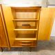 Scandinavian teak cabinet 4 doors 2+1 drawers wardrobe 1960