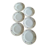 Six Céranord St Amand “Royal” dinner plates