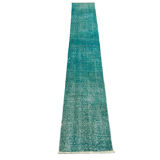 Tapis turc vintage en détresse 307 x 48 cm