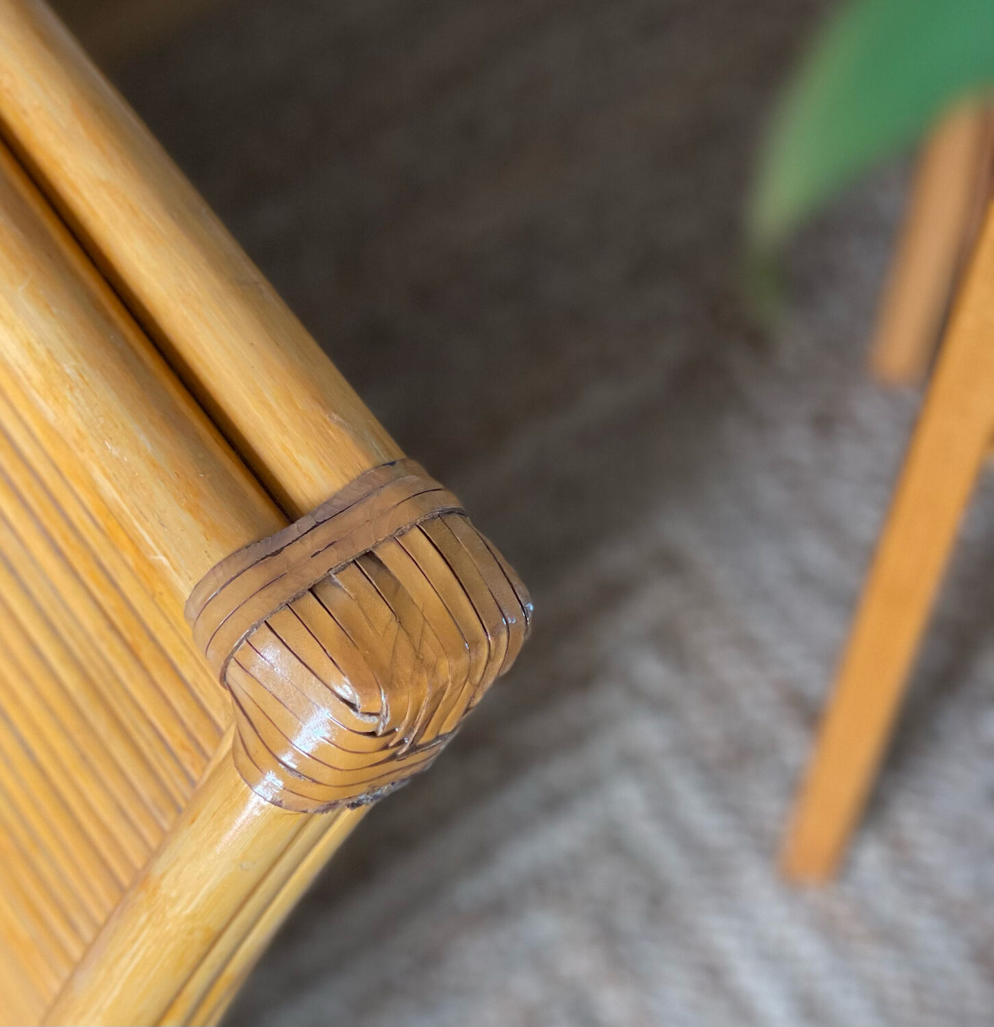 Maugrion armchair in rattan