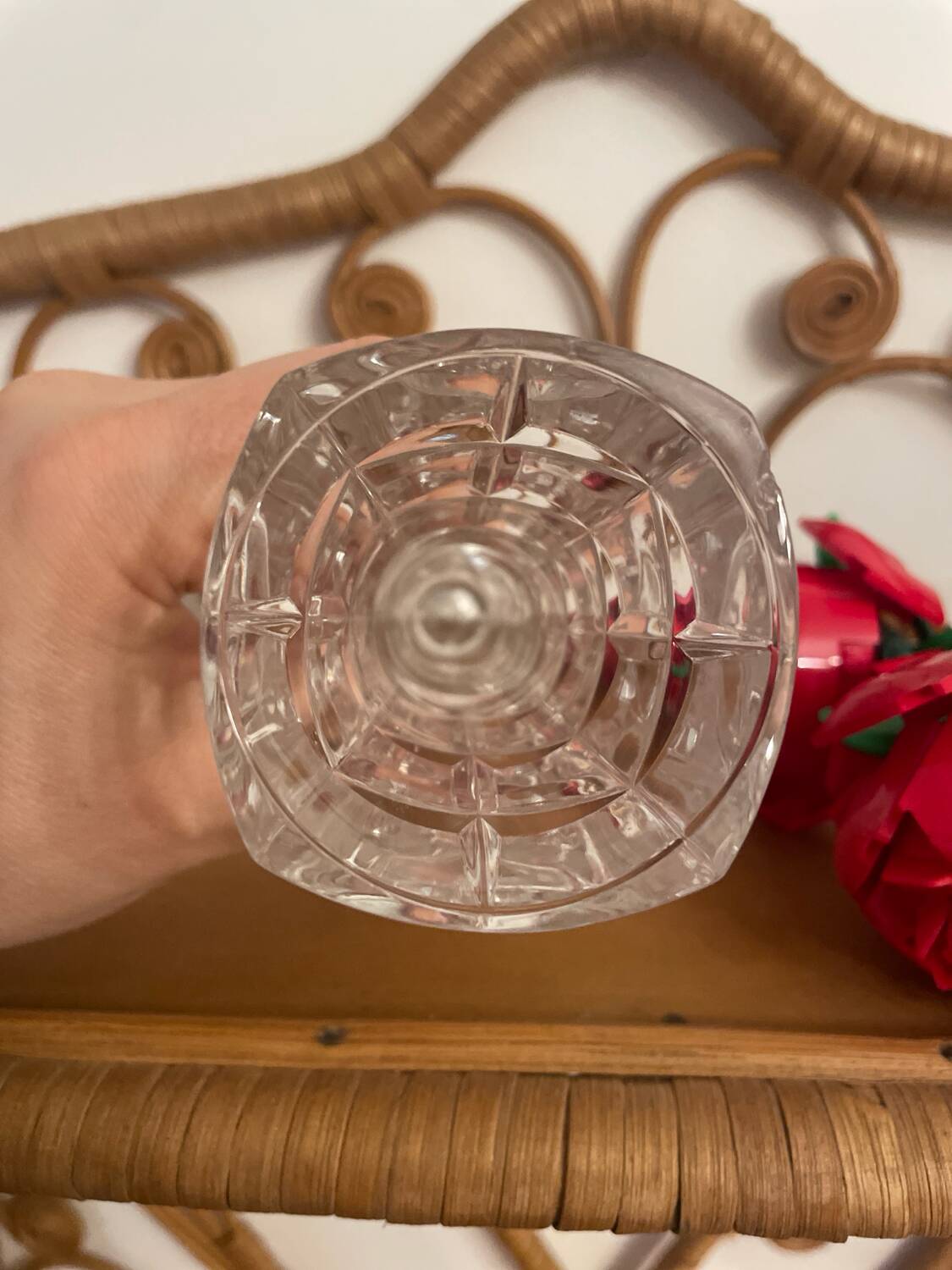 Vase en cristal d’arques vintage
