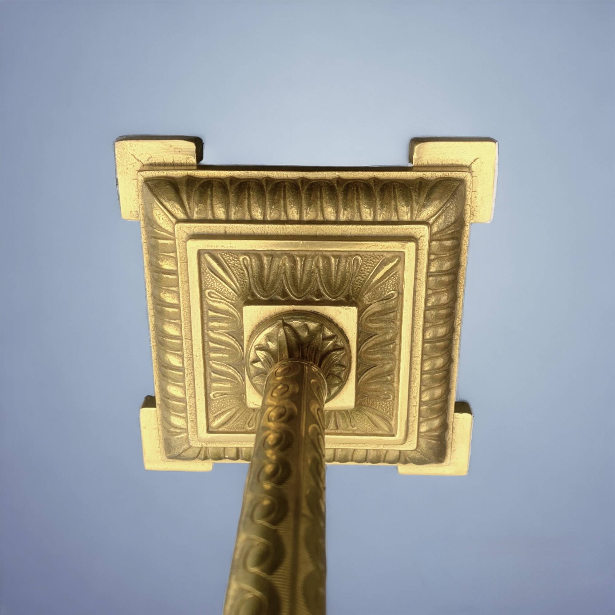 Vintage brass pedestal ashtray