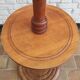 Floor lamp - vintage turned wood side table from the 60s