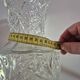 large vintage cut crystal vase