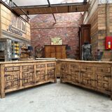 Pair of brutalist sideboards