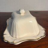 Bruno Evrard France crackle porcelain butter dish
