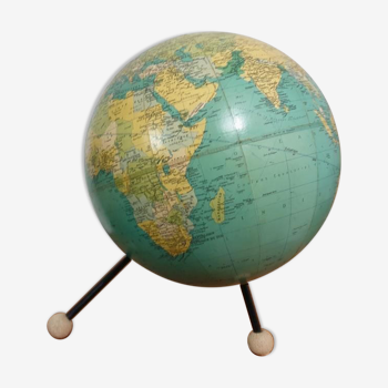 Globe terrestre vintage globe tripode