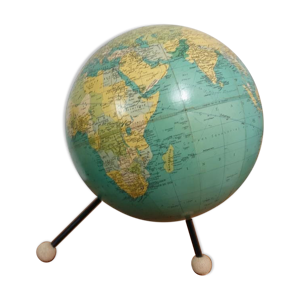 Globe terrestre vintage globe tripode