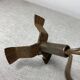 Rose shaped metal candle holder