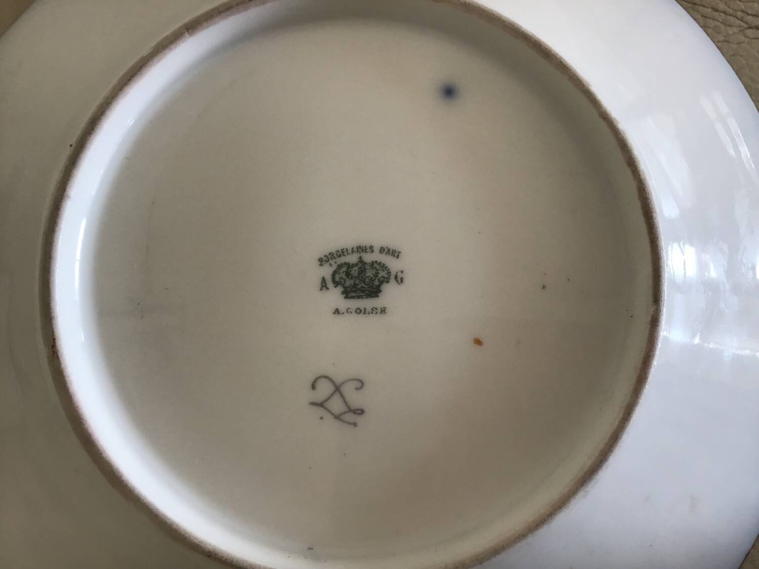 A Golse art porcelain dish