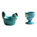 Vintage ceramic egg cup duo