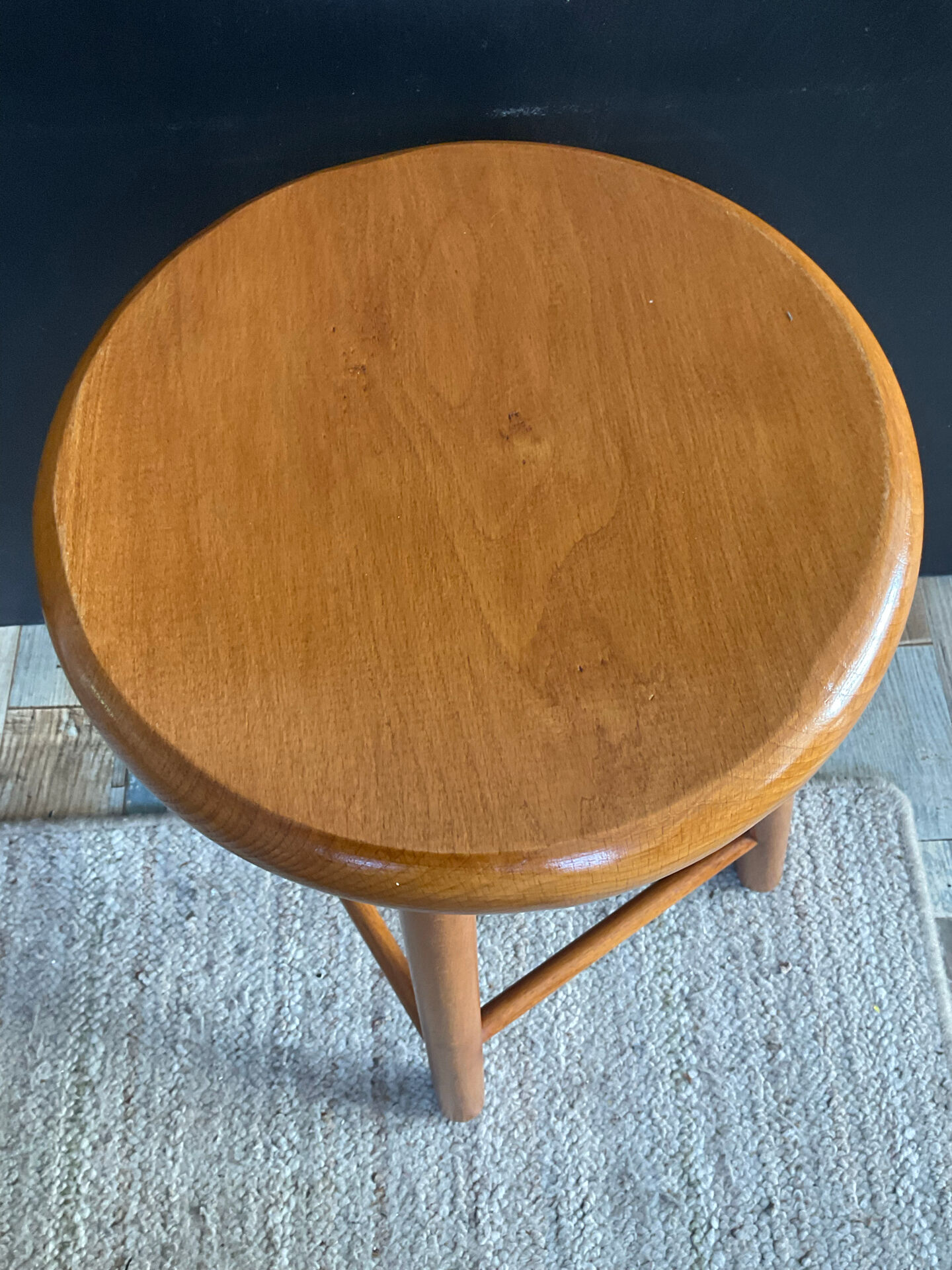 Vintage solid wood stool