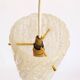 Petite ‘Riffle’ glass and brass pendant lamps by Kalmar