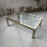 Table basse chrome laiton Romeo Rega