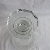 Carafe en verre soufflé taillé