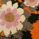 Vintage wool rug from the 70s