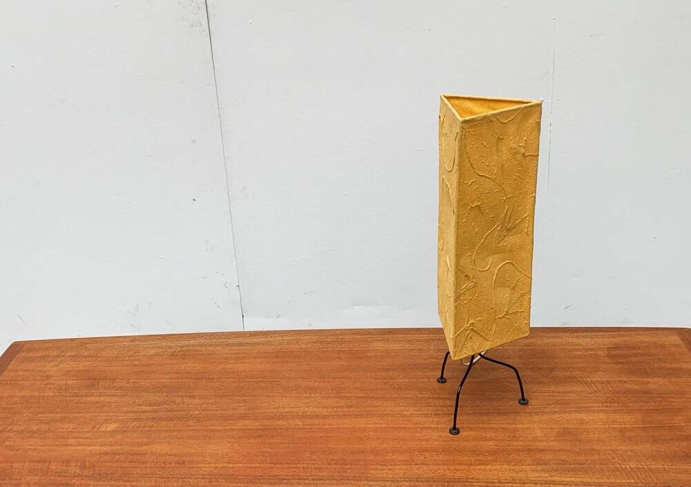 Mid-century tripod paper table lamp