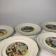 5 Digoin plates children's nursery rhymes