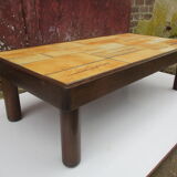 Vallauris coffee table by Raymonde Leduc gres modele aux herbiers vintage