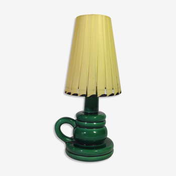 Ceramic lamp enamelled 50s