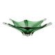 Sculptural Green Murano Style Glass Bowl