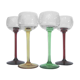 Set de 4 verres calices en cristal taillé