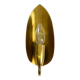 Beautiful original Mid Century Modern cone wall lamp made of brass