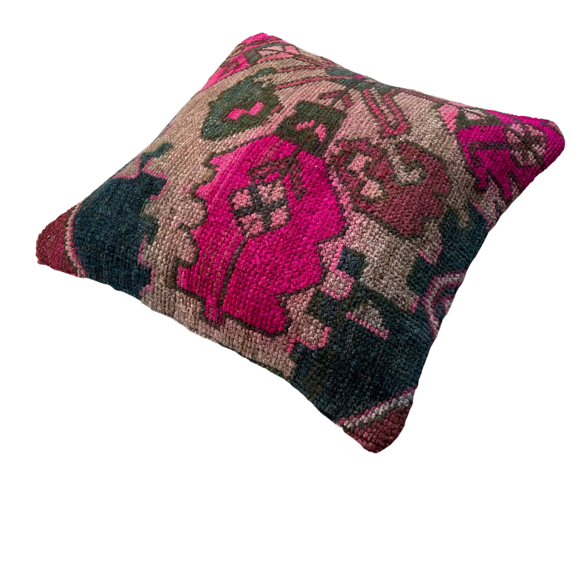Vintage Turkish Rug Cushion Cover