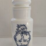 Bocal apothicaire opaline blanche