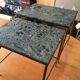 Marble and brass pull out tables