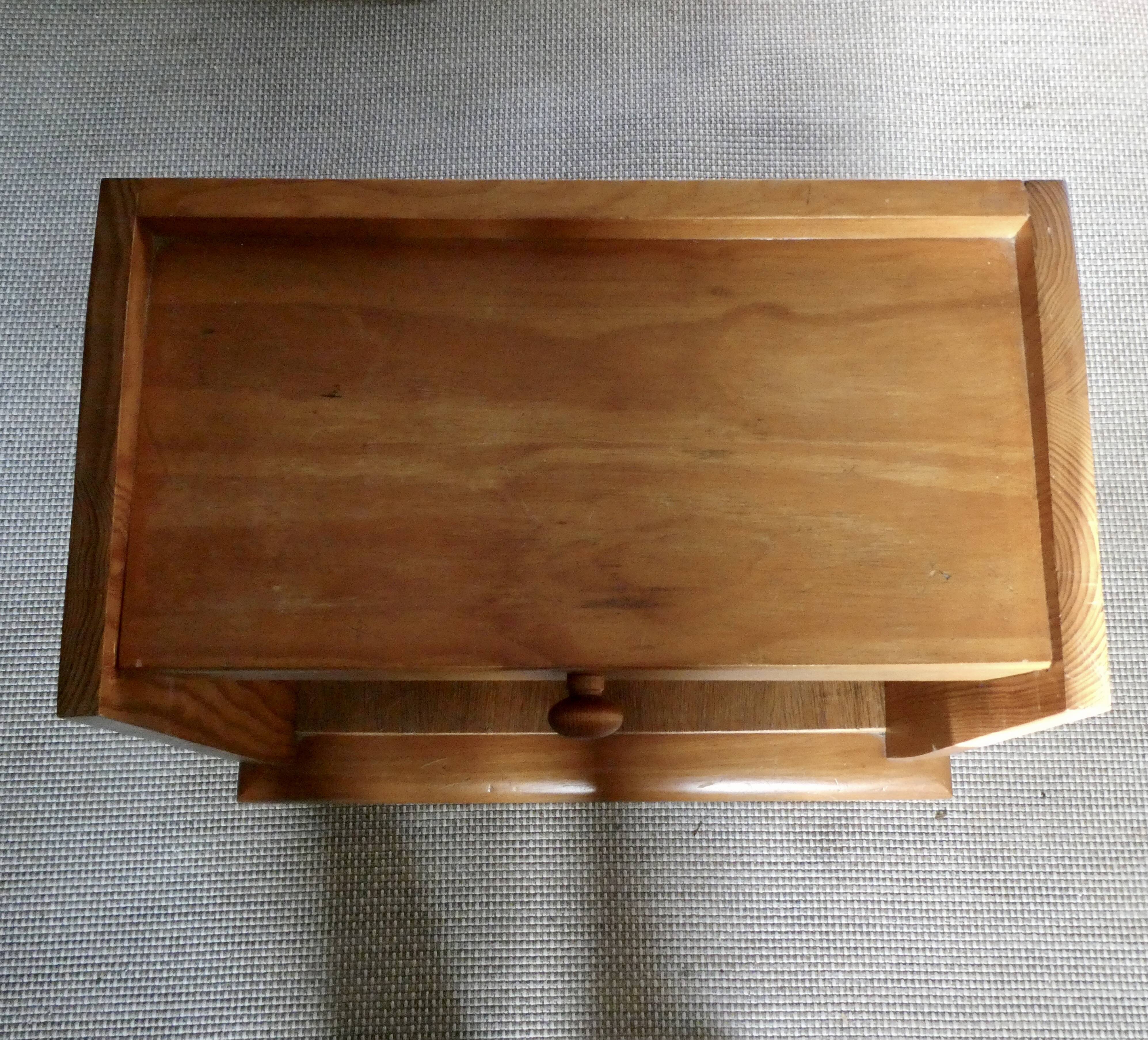 Light wooden bedside table from the 50s