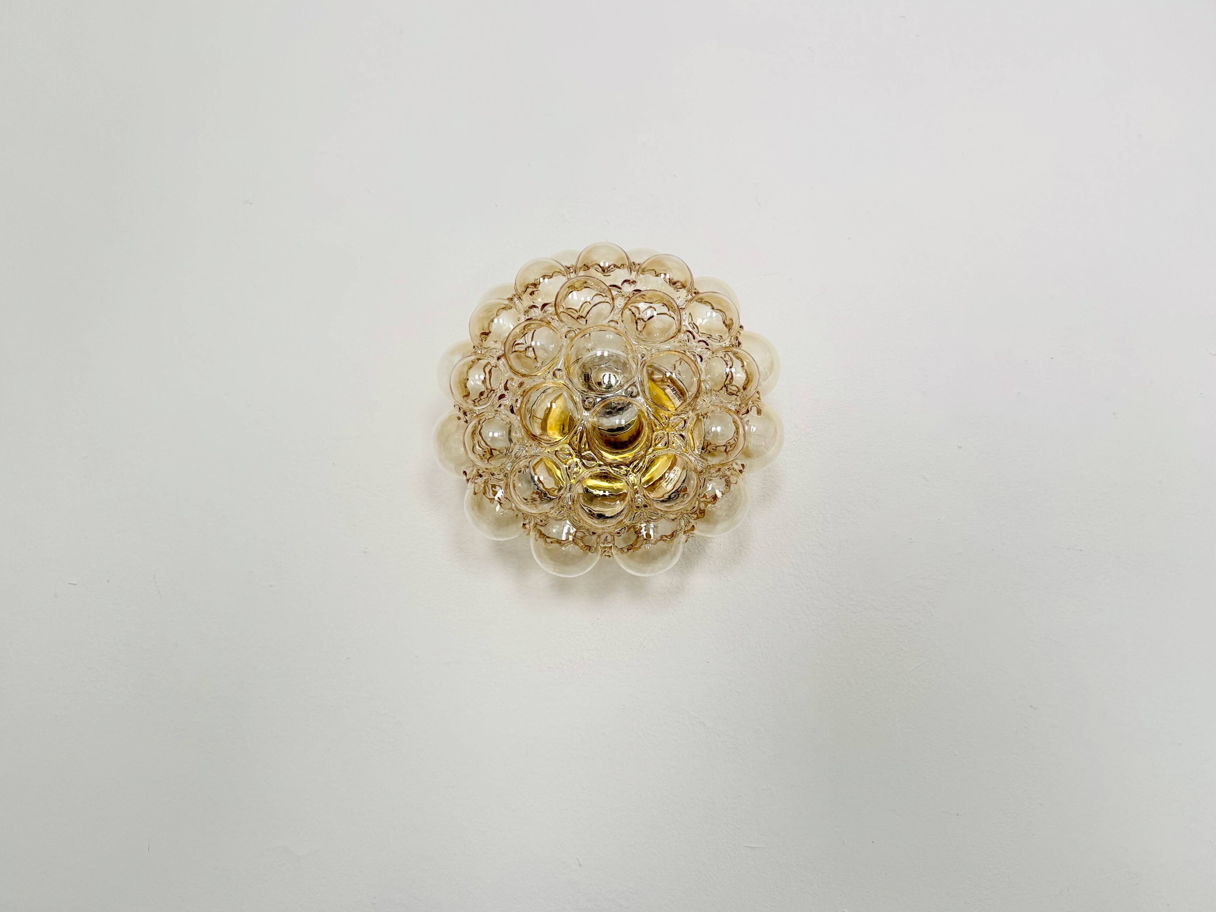 1 of 7 Large Bubble Glass Wall Lamps or Flush Lights by Helena Tynell