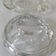 Pressed glass bell jar from the 50s