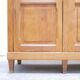 Vintage wooden glass bookcase cabinet