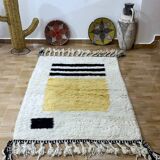 Berber Beni Ouarain rug from Morocco - Handmade wool, 175×115 cm