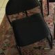 Steel fabric chair with sled legs from the 70s