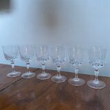 6 crystal glasses