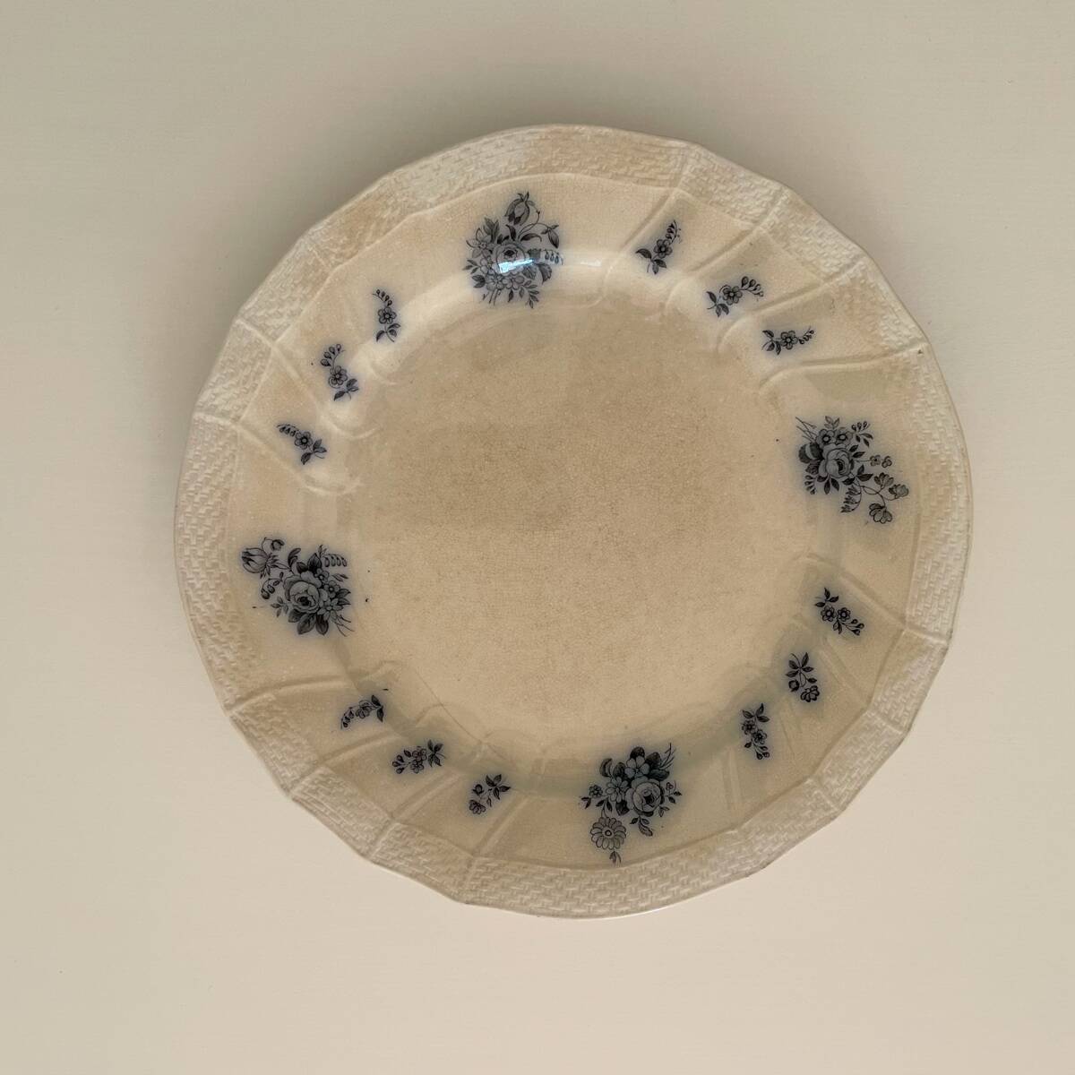 6 antique flat plates from the 19th century - Villeroy and Boch Mettlach